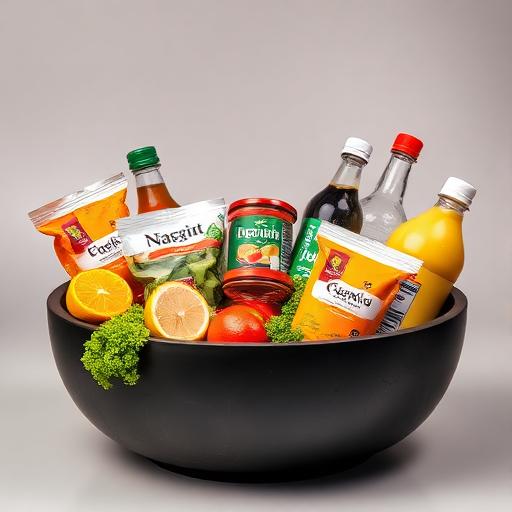 Packaged food and beverage products prepared for food testing